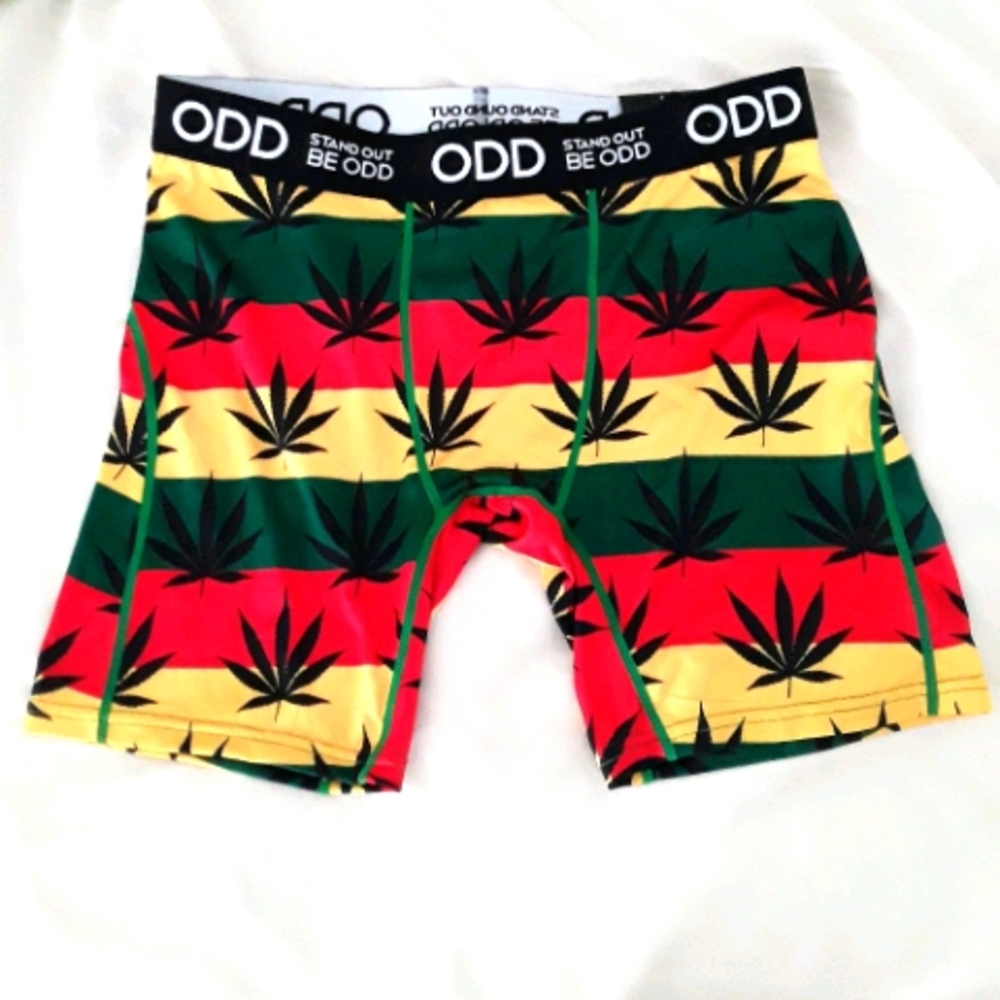ODD SOX Boxer Briefs Cannabis Leaf sz M